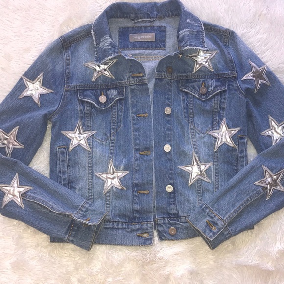 🎉Sale🎊 New Bagatelle Star Denim Jacket - Picture 7 of 16